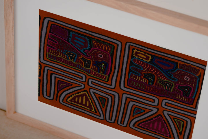 Orange Hen On Her Nest With Chicks Mola