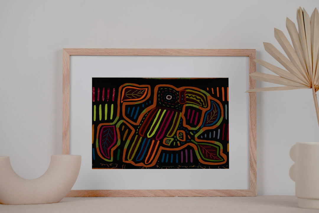 Rainbow Color Toucan Bird Mola