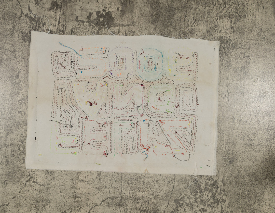 Traditional Multi-Color Happy New Year 2006 Mola