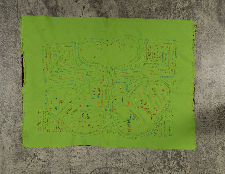 Burgundy And Green Big Foot Roadrunner Mola