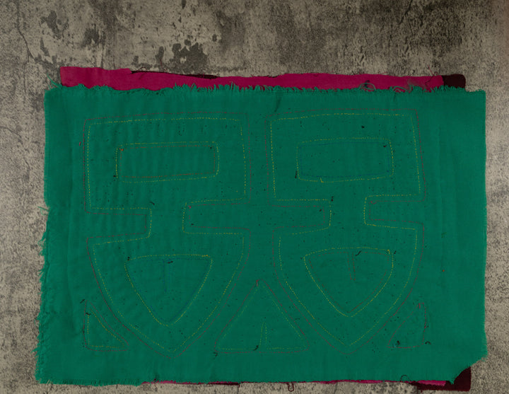 Burgundy And Yellow Arrowhead Mola