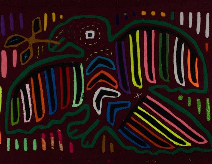 Classic Pease Dove With Olive Branch Mola