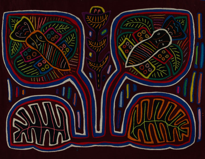 Multi-Color Bumblebee And Floral Flower Mola