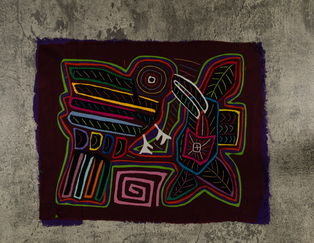 Classic Rainbow Colors Hummingbird And Flower Mola