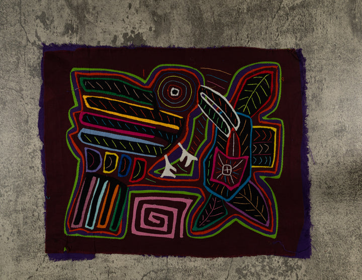 Classic Rainbow Colors Hummingbird And Flower Mola