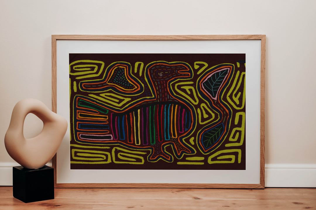 Traditional Multi-Color Goose Bird Mola