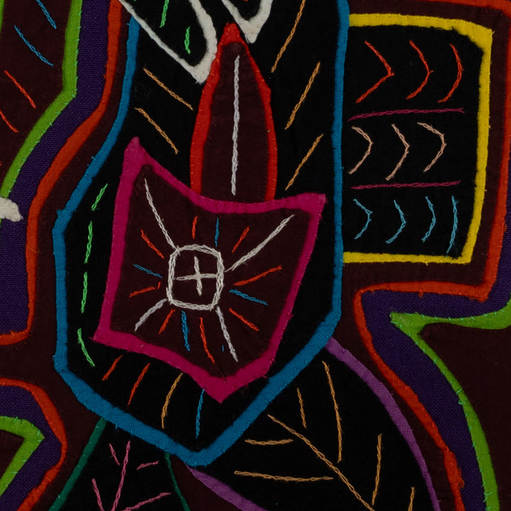 Classic Rainbow Colors Hummingbird And Flower Mola