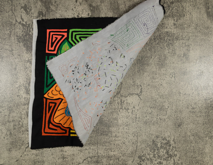 Colorful Red Toucan Pair Mola