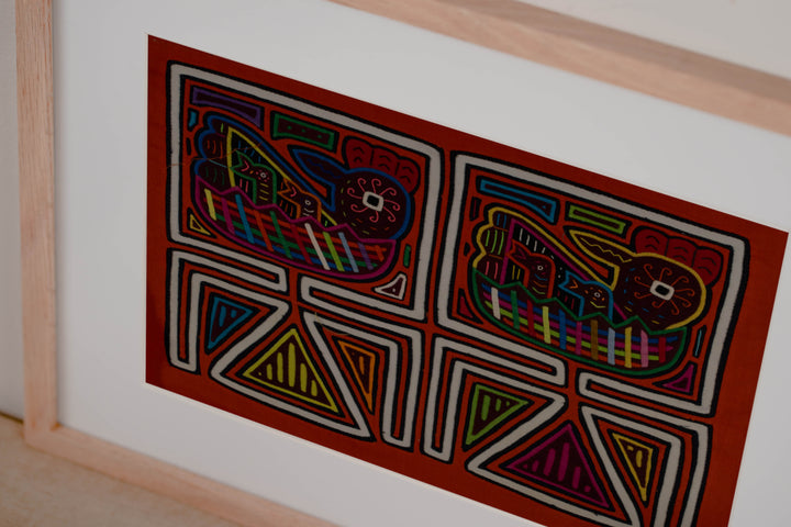 Classic Hen With Chick In Nest Mola