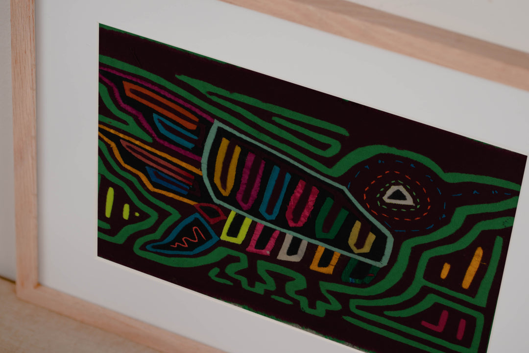 Classic Green And Maroon Jungle Bird Mola