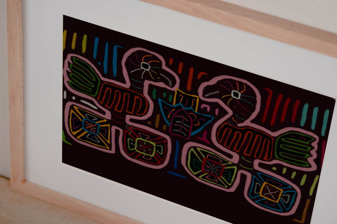 Burgundy And Pink Jungle Bird On Wheels Mola