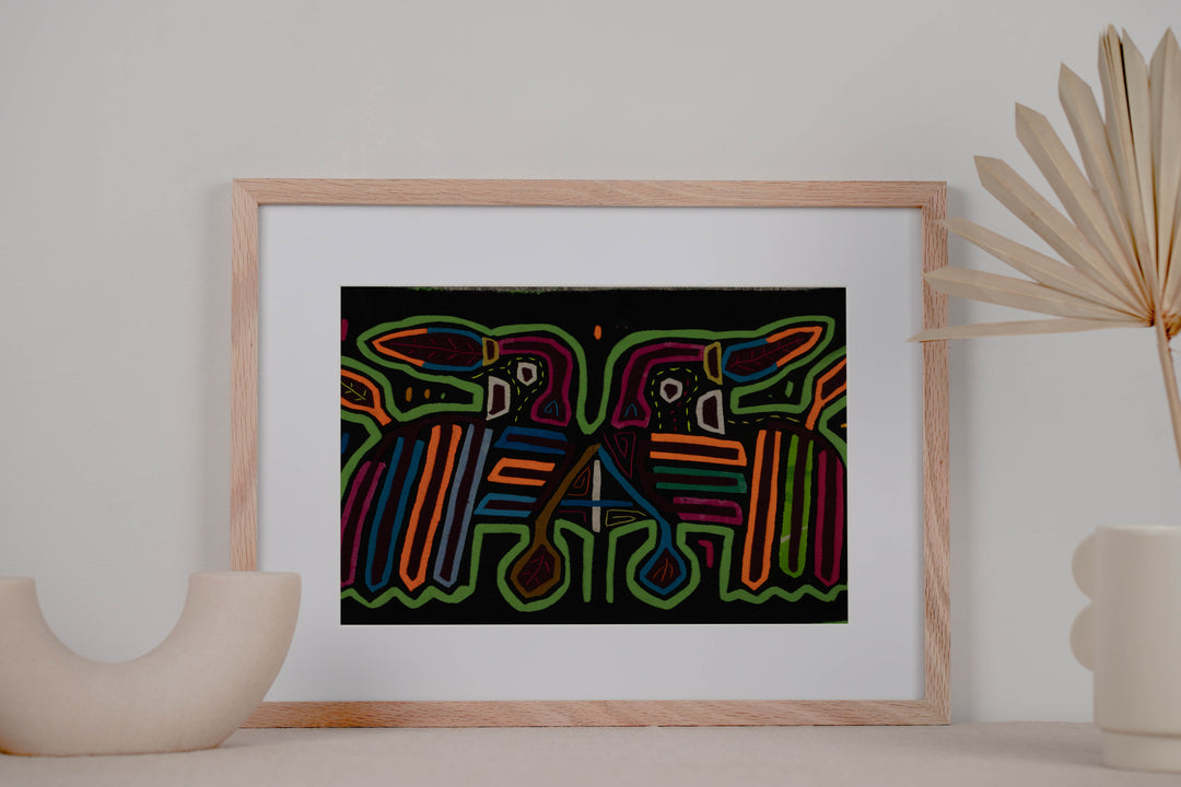 Classic Black And Green Rainforest Bird Mola