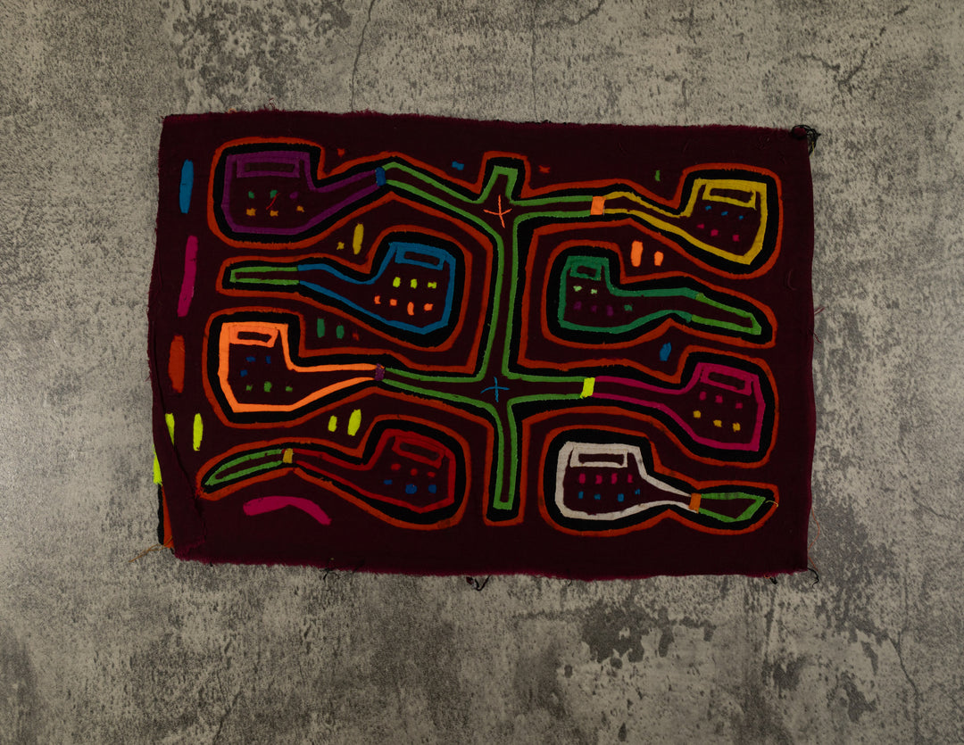 Maroon Smoking Pipe Mola