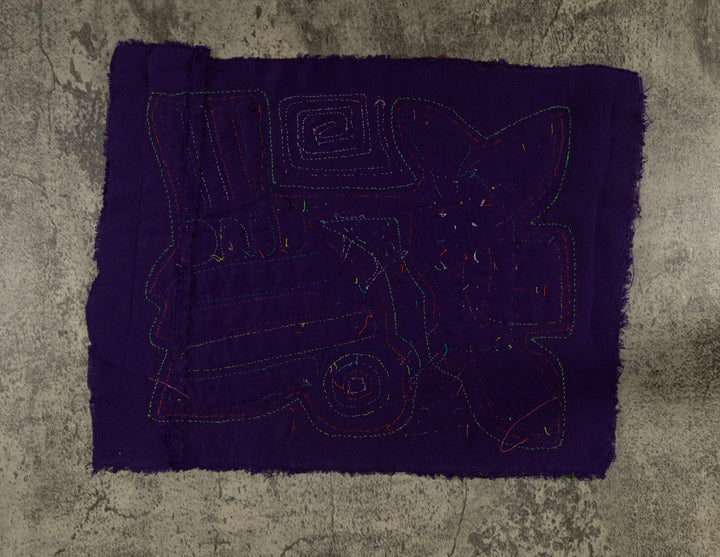 Classic Rainbow Colors Hummingbird And Flower Mola