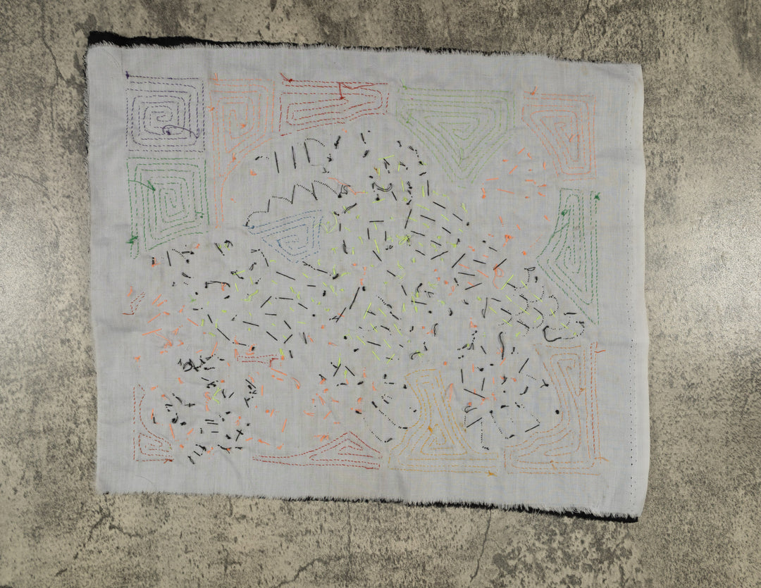 Colorful Red Toucan Pair Mola