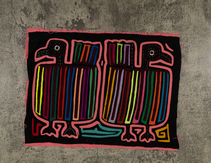 Classic Rainbow Colors Peacock Bird Mola