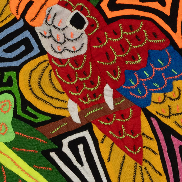 Fantasy Red Blue And Yellow Two Parrot Bird Mola