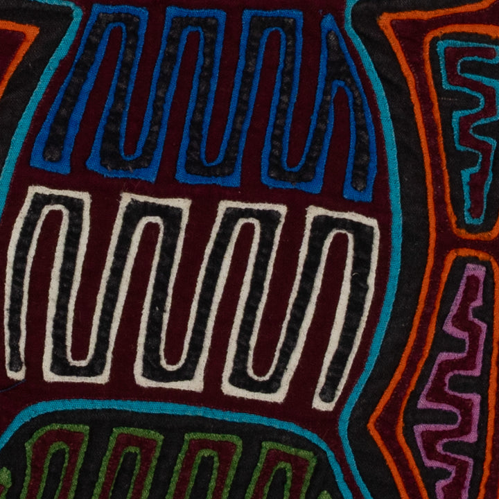 Traditional Burgundy And Blue Classic Design Mola