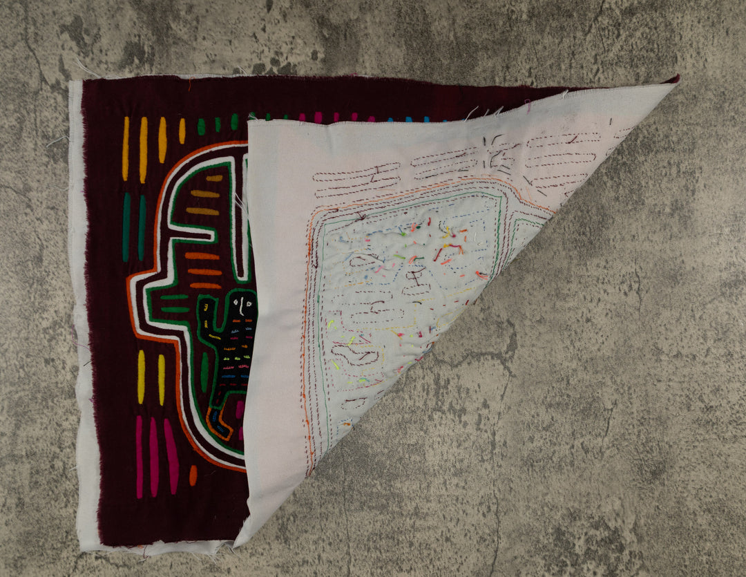 Burgundy And White Boat People Mola