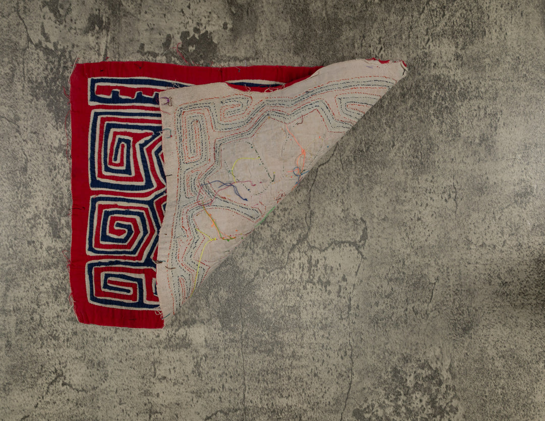 Classic Red White And Blue Floral Flower Mola