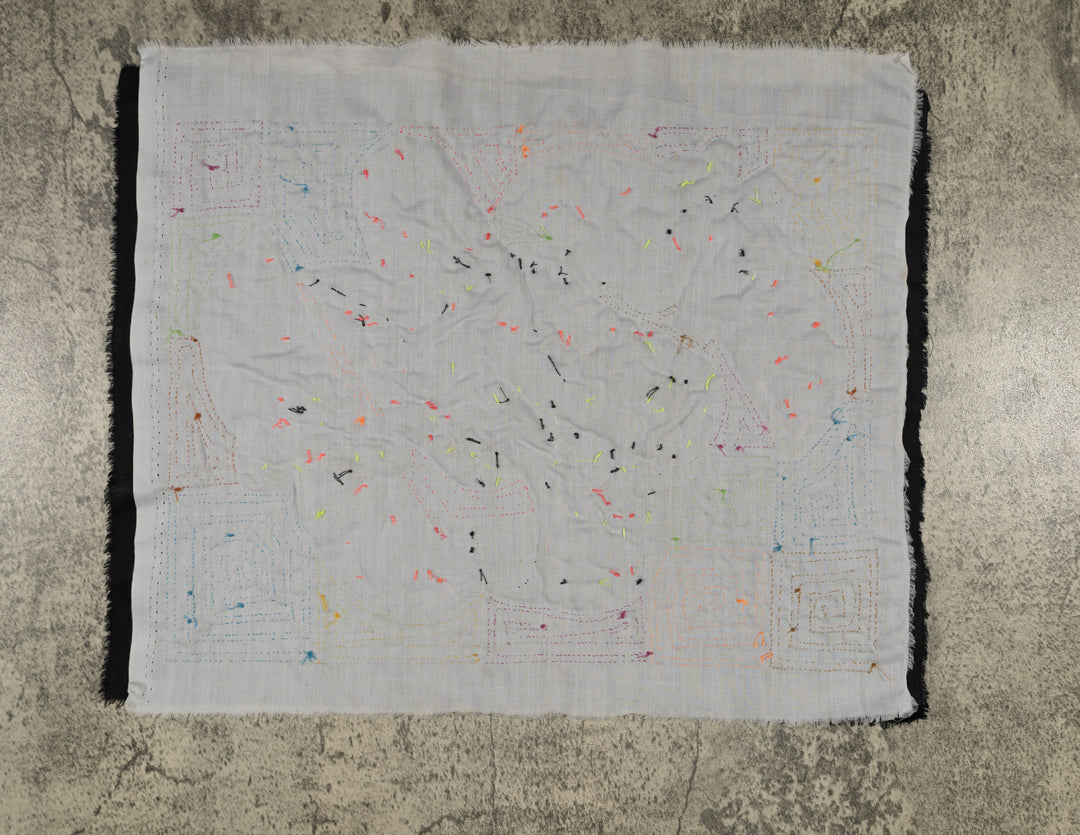 orange-fronted Parrot with Flowers and Leaves Mola