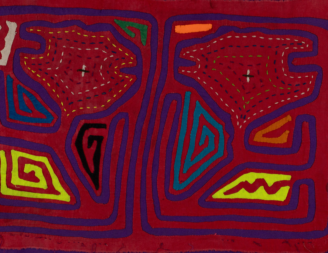 Vintage Red Speaking Out Of Both sides Of Mouth Mola