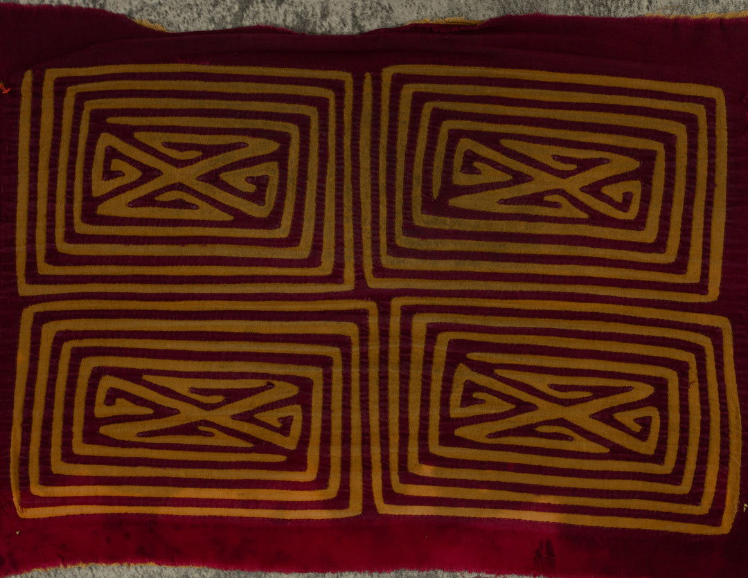 Vintage Burgundy And Brown Classic Design Mola