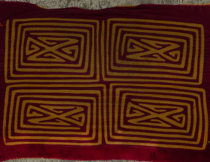 Vintage Burgundy And Brown Classic Design Mola