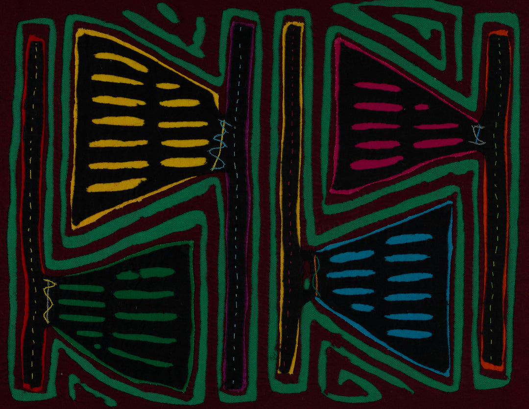 Burgundy And Green Hatchet Axe Mola