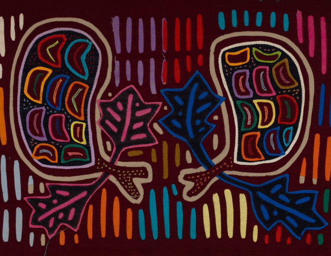 Traditional Multi-Color Autumn Leaf Mola