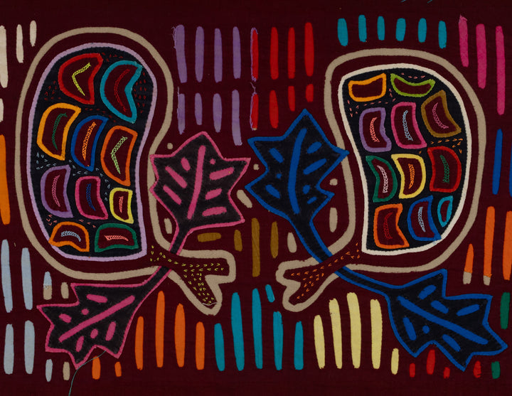 Traditional Multi-Color Autumn Leaf Mola