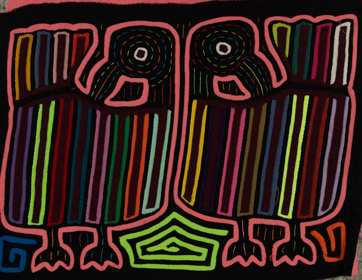 Classic Rainbow Colors Peacock Bird Mola