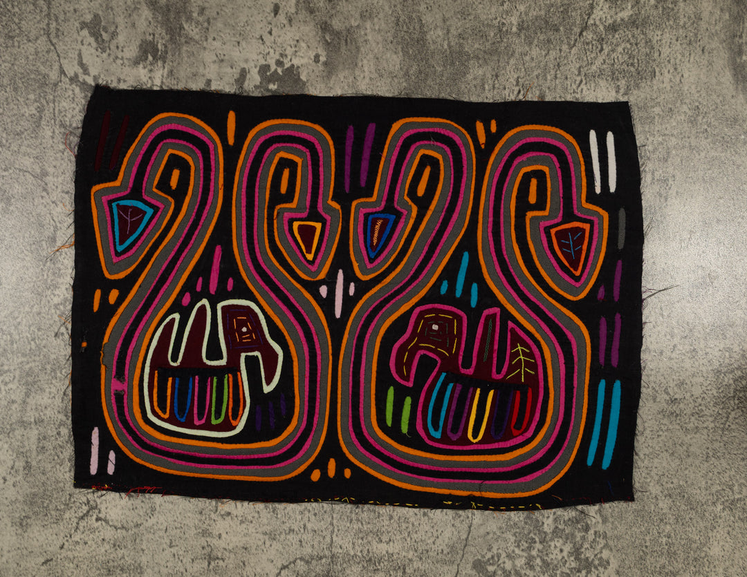 Purple Orange And Black Duck In Jug Mola