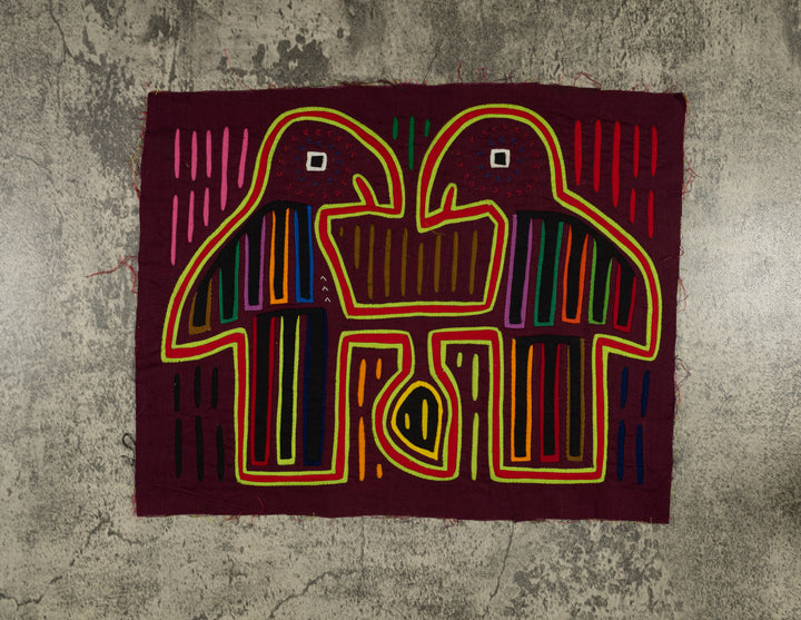 Traditional Multi-Color Let Us Talk Mola