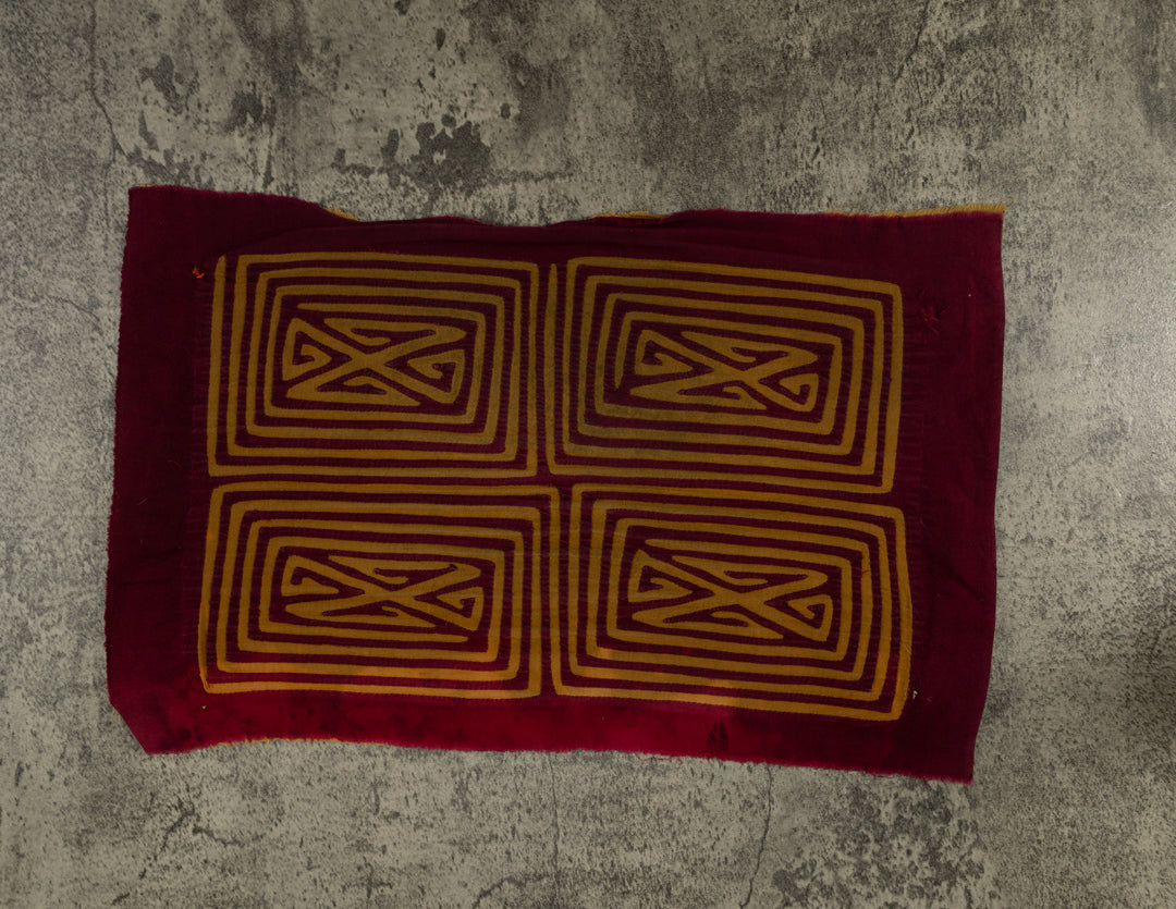 Vintage Burgundy And Brown Classic Design Mola