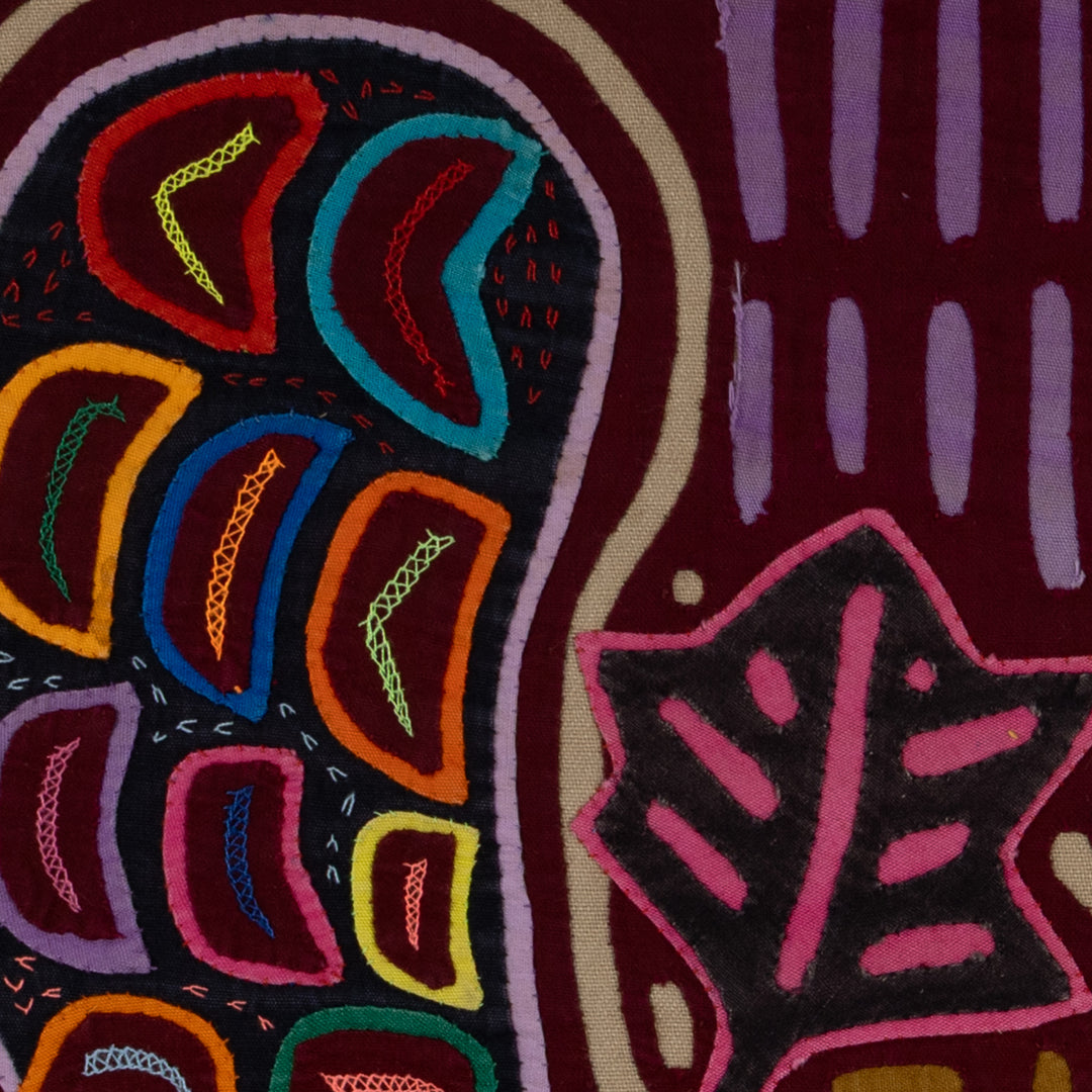 Traditional Multi-Color Autumn Leaf Mola