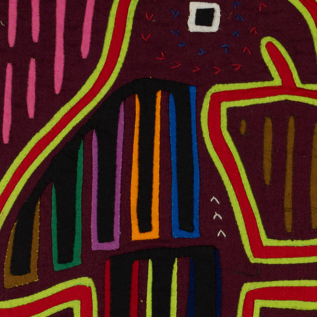 Traditional Multi-Color Let Us Talk Mola