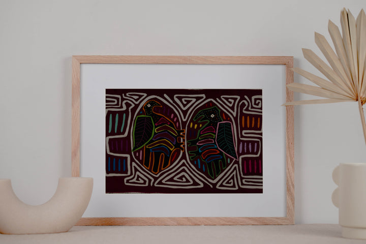 Classic Burgundy And White Buzzard Bird Mola