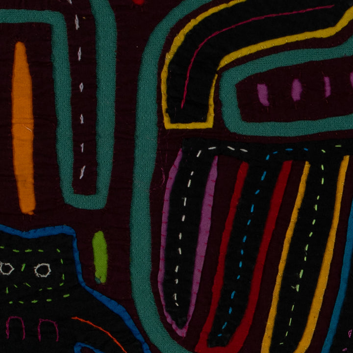 Traditional Burgundy And Green Bird and Fishy Ghost Mola