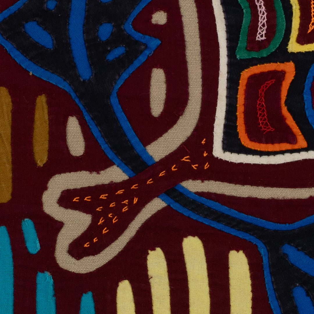 Traditional Multi-Color Autumn Leaf Mola