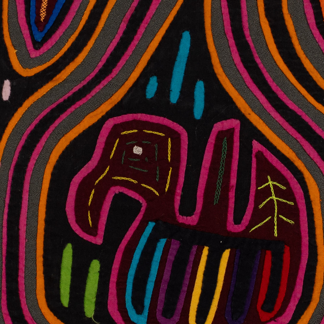 Purple Orange And Black Duck In Jug Mola