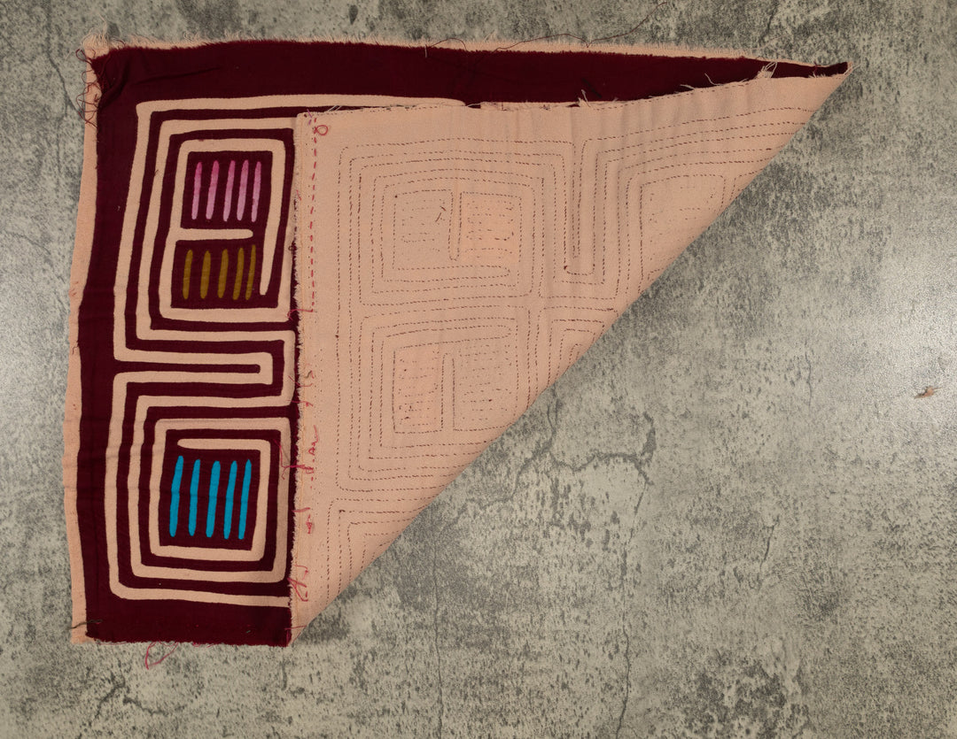 Traditional Burgundy And Cream Classic Design Mola