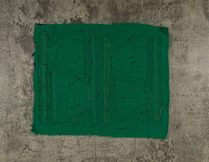 Burgundy And Green Hatchet Axe Mola