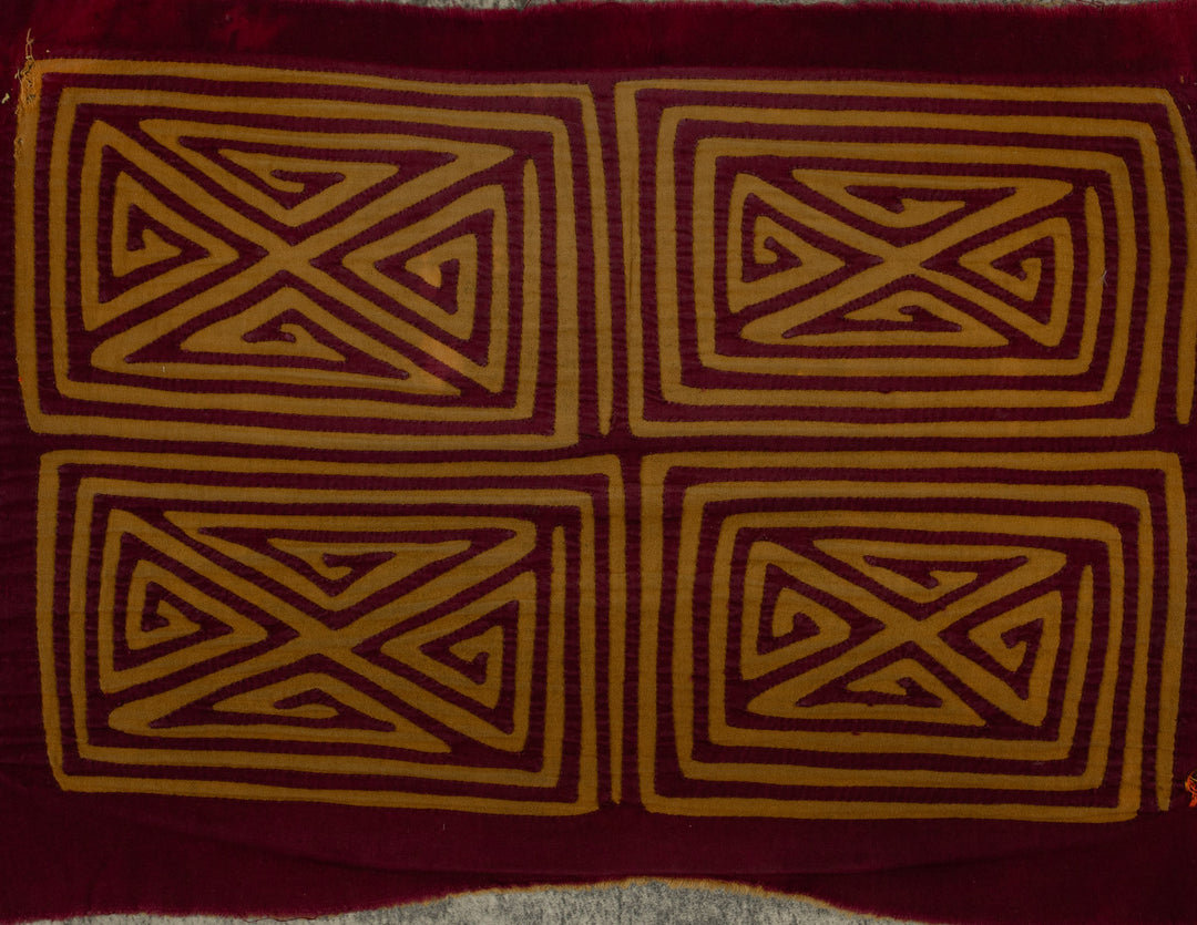 Vintage Burgundy And Brown Classic Design Mola