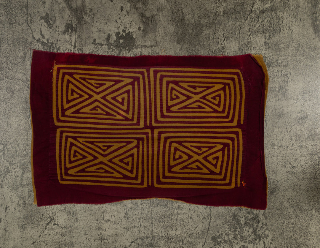 Vintage Burgundy And Brown Classic Design Mola