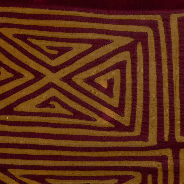 Vintage Burgundy And Brown Classic Design Mola