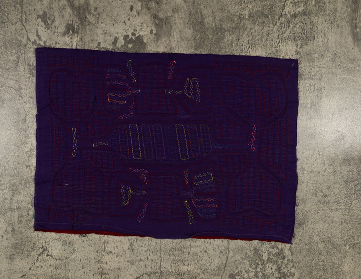 Vintage Burgundy And Blue Classic Design Mola