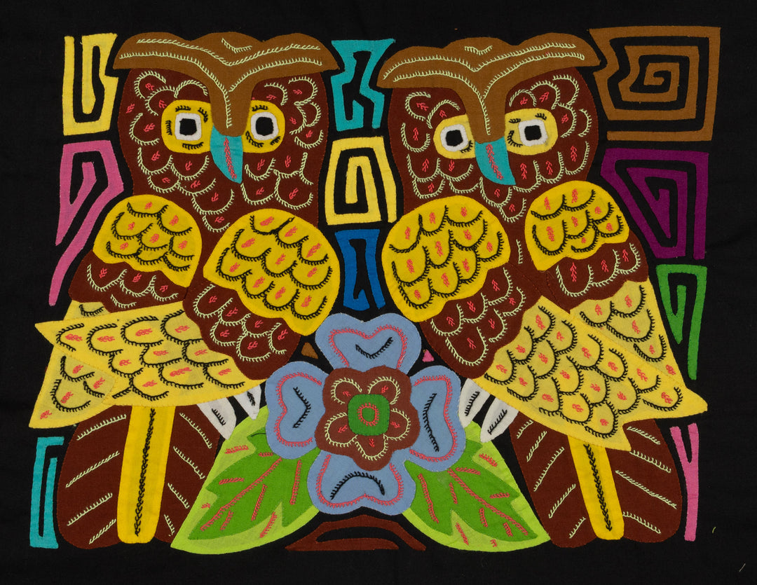 Fantasy Brown And Yellow Owl Bird Mola