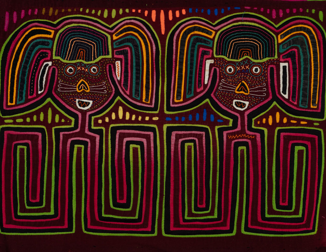 Traditional Multi-Color Twin Sister Mola