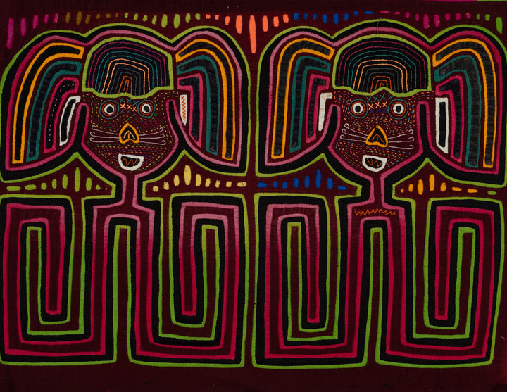 Traditional Multi-Color Twin Sister Mola